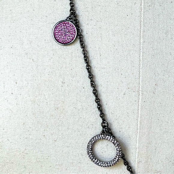 Coach Multi Pave Disc Station Necklace - Picture 6 of 12